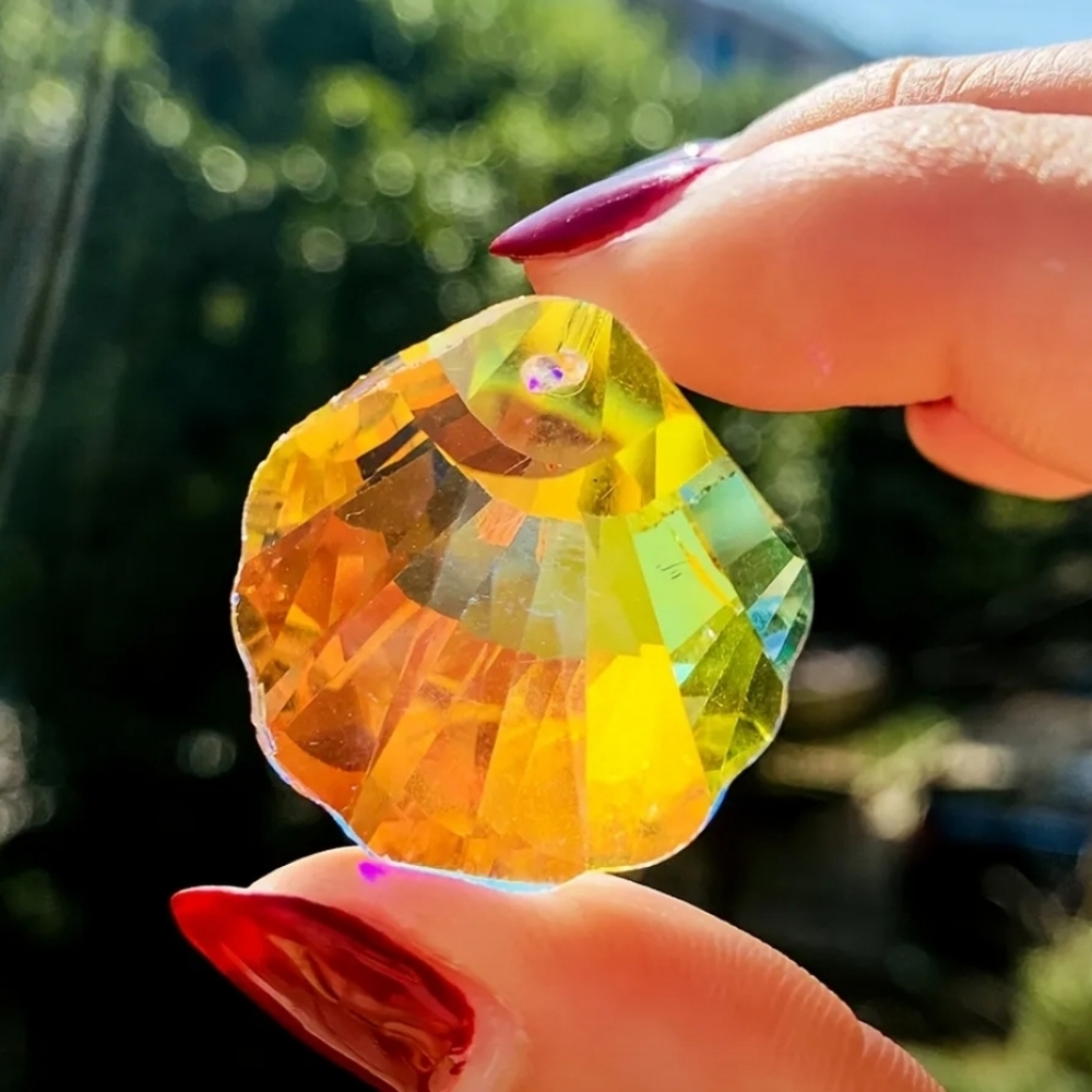 Crystal glass shell‎ suncatcher